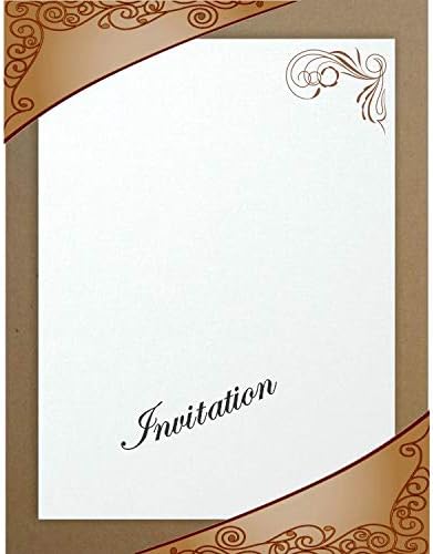 50 Sheets Chipboard 40pt (Point) 4.25 X 5.5 Inches Medium Weight One Fourth Letter Size .040 Caliper Thickness Cardboard Craft and Packing Brown Kraft Paper Board