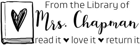 Custom Self-Inking Stamps (from The Library of Books) | Xtra Wide Range of 49 Fun Phrases | Grading Ready | Classroom, Library Book Stamps