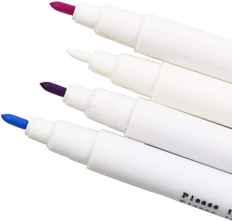 TopHomer Water Erasable Fabric Marking Pen Temporary Marking Auto-Vanishing Pen Fabric Markers Pen Colorful Water Soluble Ink for Dressmaking, Handicraft, Embroidery, Artificial Flowers(Purple)