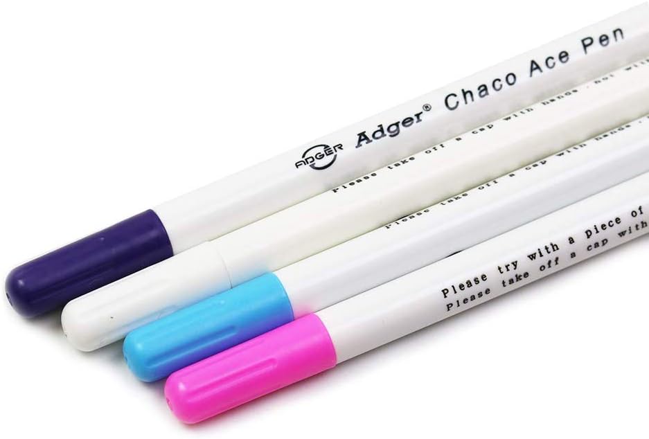 TopHomer Water Erasable Fabric Marking Pen Temporary Marking Auto-Vanishing Pen Fabric Markers Pen Colorful Water Soluble Ink for Dressmaking, Handicraft, Embroidery, Artificial Flowers(Green)