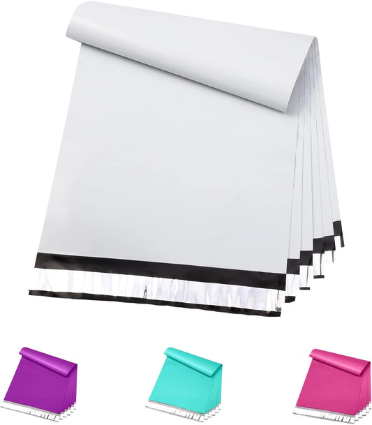 Metronic 1000 Pack 6x9 inch White Poly Mailer Envelopes Shipping Bags with Self Adhesive, Waterproof and Tear-Proof Postal Bags
