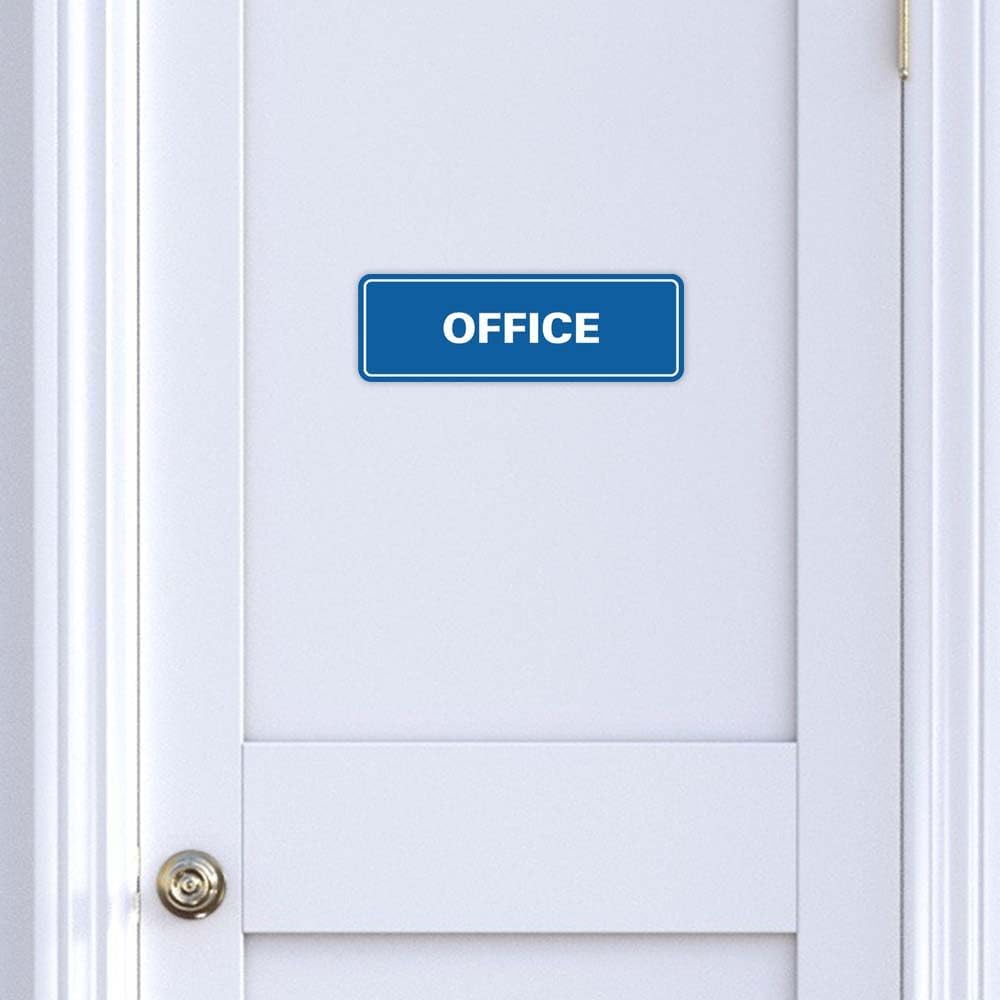 Signs ByLITA Standard Office Sign - Professional Business Signage - Easy to Install (Dark Brown) - Small 2 Pack