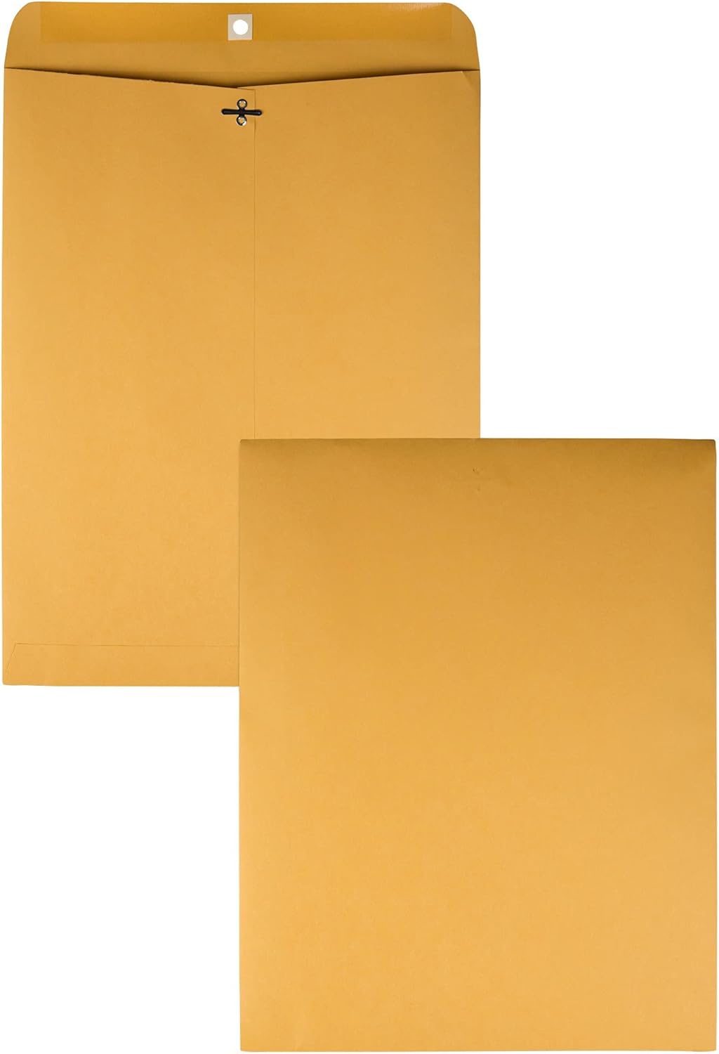 Quality Park 12 x 15-1/2 Clasp Envelopes, Clasp and Gummed Closures, for Oversized Papers & 6 x 9 Clasp Envelopes, Clasp and Gummed Closures for Storing or Mailing