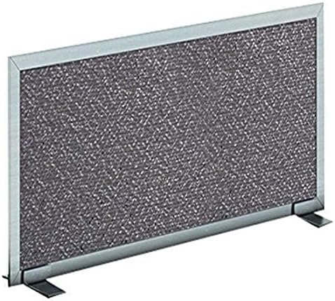 OBEX Acoustical Free Standing Privacy Screen, Cubicle Accessories Desk Privacy Panel, Desk Dividers for Office, Office Furniture Partitions Portable Sound Proof Dividers, 12" x 42", Graphite