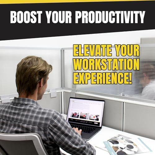 OBEX Screen Extender Polycarbonate Desk Privacy Panel & Divider for Office Cubicle, 18" x 24", Translucent