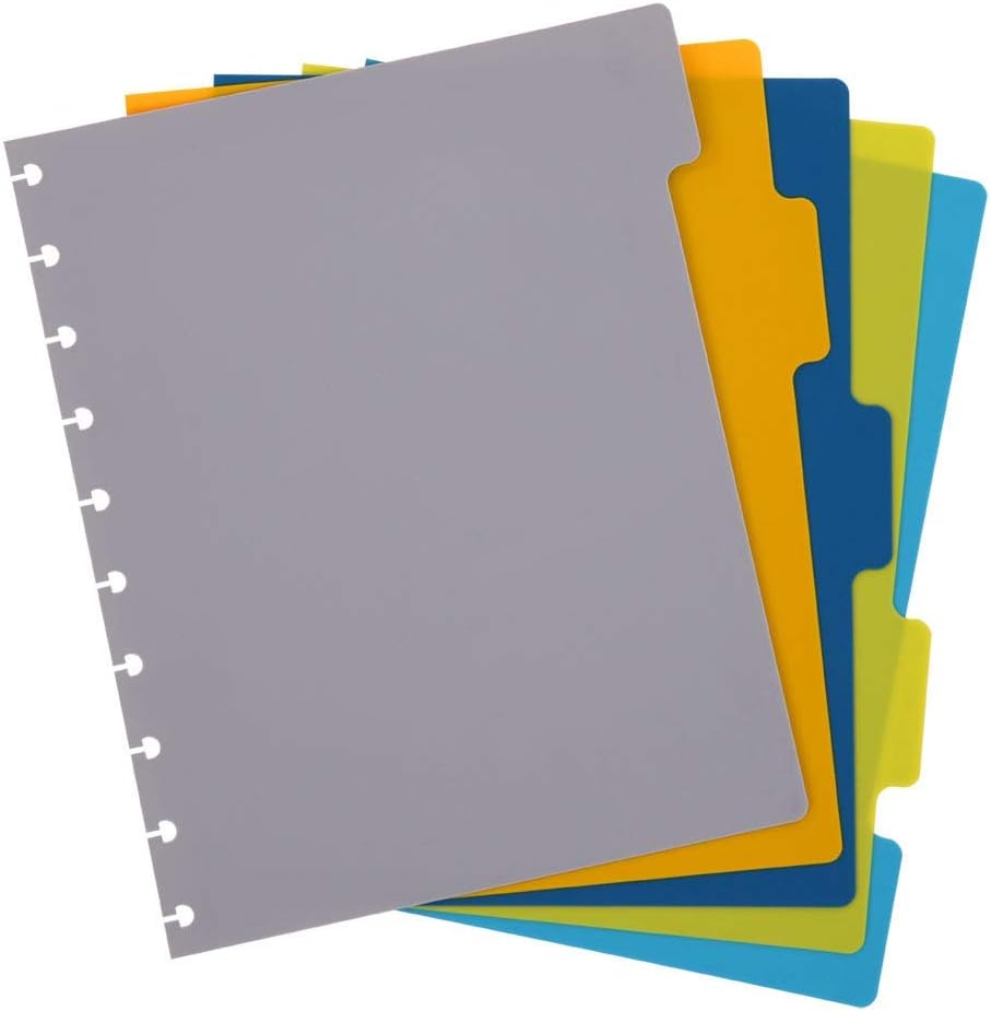 Talia Discbound Notebooks, Planner, Customizable, (Strong Purple, Midsize (7.5in x 9.75in))
