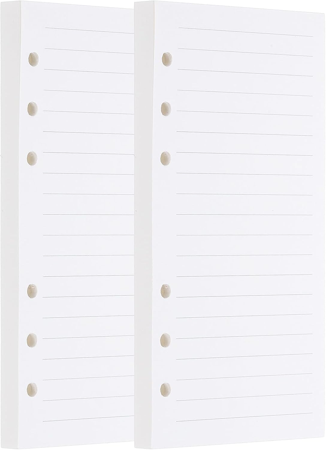 PATIKIL A6 Ruled Refills Inserts 6-Ring Binder Loose Leaf Planner Filler Paper Planner Inserts, 160 Sheets/320 Pages, Lined, White