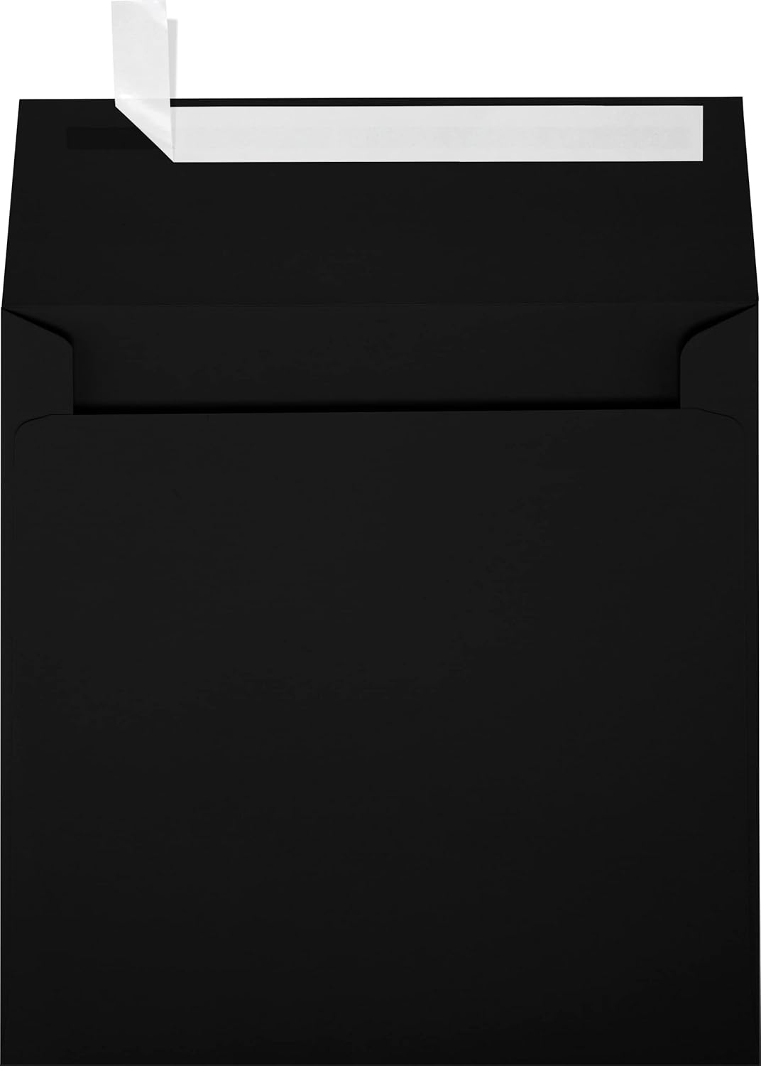 LUXPaper Square Invitation Envelopes | Peel & Press | 6" x 6" | Midnight Black | 80lb. Text | 250 Qty