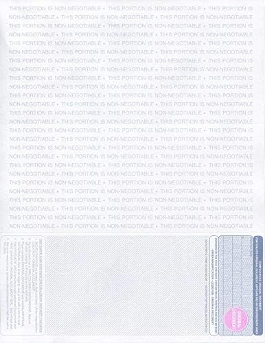 Compuchecks 2000 High Security Blank Check On Bottom Stock Paper Compatible with QuickBooks (Burgundy/Blue Cubed) Print Easy Your Computer Checks for Business Or Personal Use - Paper Weight # 70