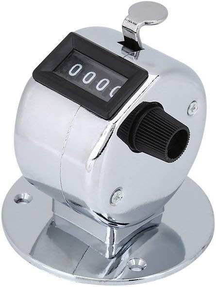 1PC Hand Tally Counters,4 Digit Number Counter,Mechanical Continuous Manual Counter Clicker Counter for Counting Sports Games Golf