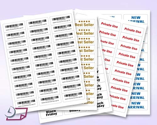 NextDayLabels - 2.5/8" x 1" Rectangular Sticker Labels for Printer - White Laser/Inkjet Printer Labels Return Address Labels Shipping Label Stickers (100 Sheets, 30 Per Sheet, 3000 Labels)