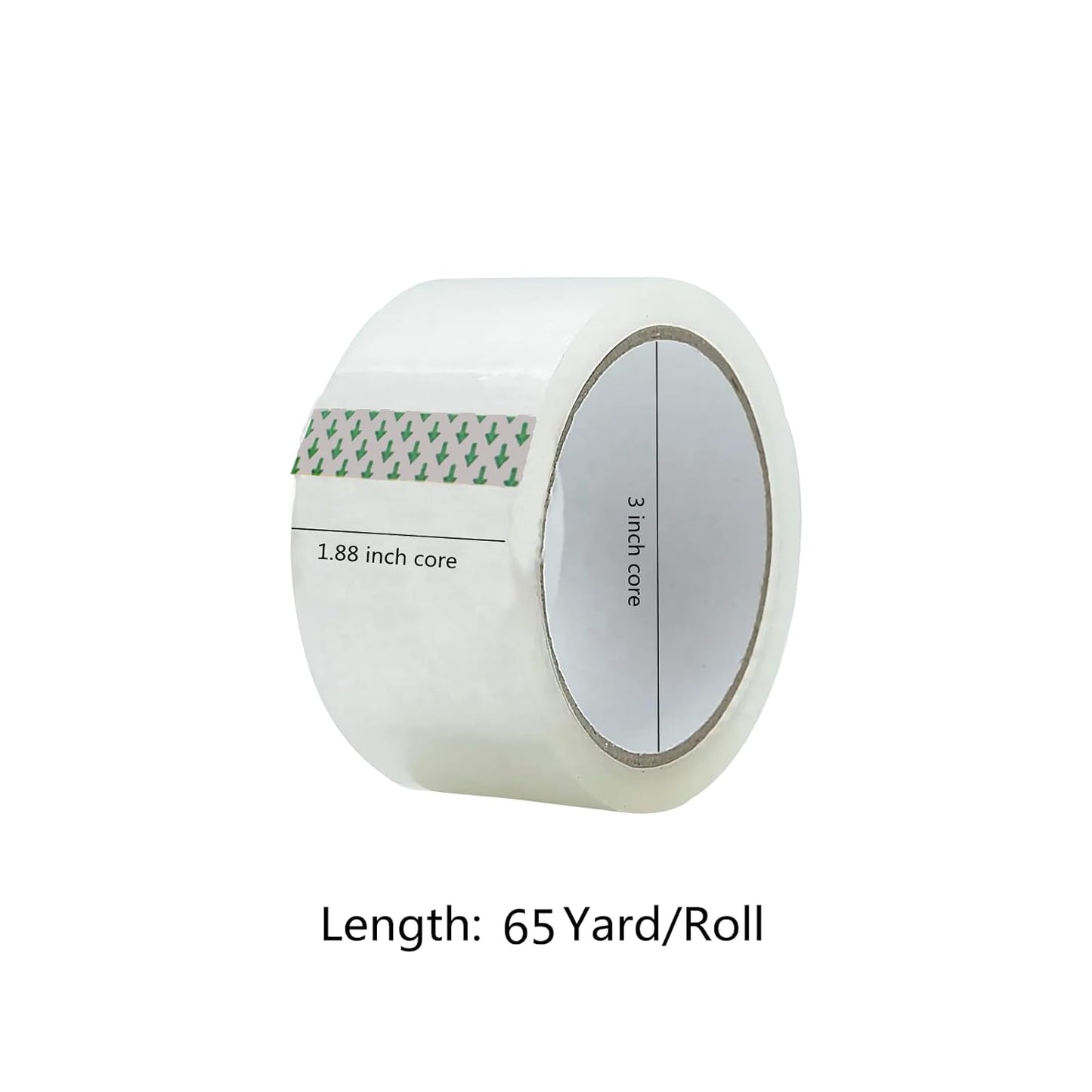 Clear Packing Tape (36 Rolls), Heavy Duty Packaging Tape for Shipping Packaging Moving Sealing, 2 inches Wide, 65 Yards Per Roll