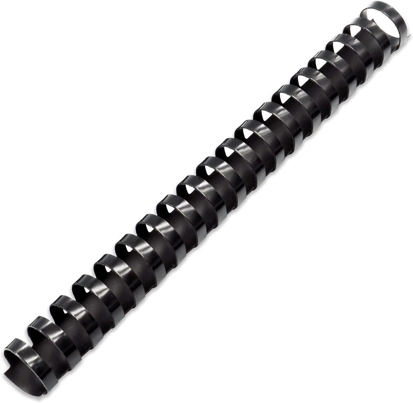 Binditek 30 Pack Plastic Binding Comb Spines, 3/4 Inch Diameter, 150 Sheet Capacity, 19 Ring, for Letter Size, Black, for Students and Coworkers