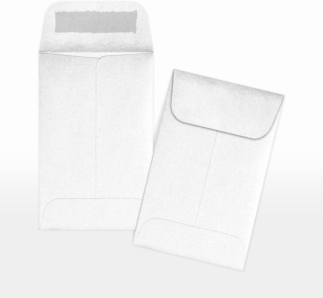 LUXPaper #1 Coin Envelopes | 2 1/4" x 3 1/2" | Crystal Metallic | 80lb. Text | 1,000 Qty