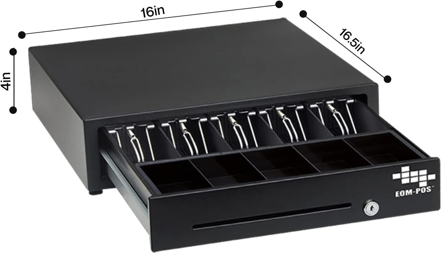 Hardware Bundle for Square - Cash Drawer, Mounting Brackets, Thermal Receipt Printer [Compatible with Square Stand and Square Register]