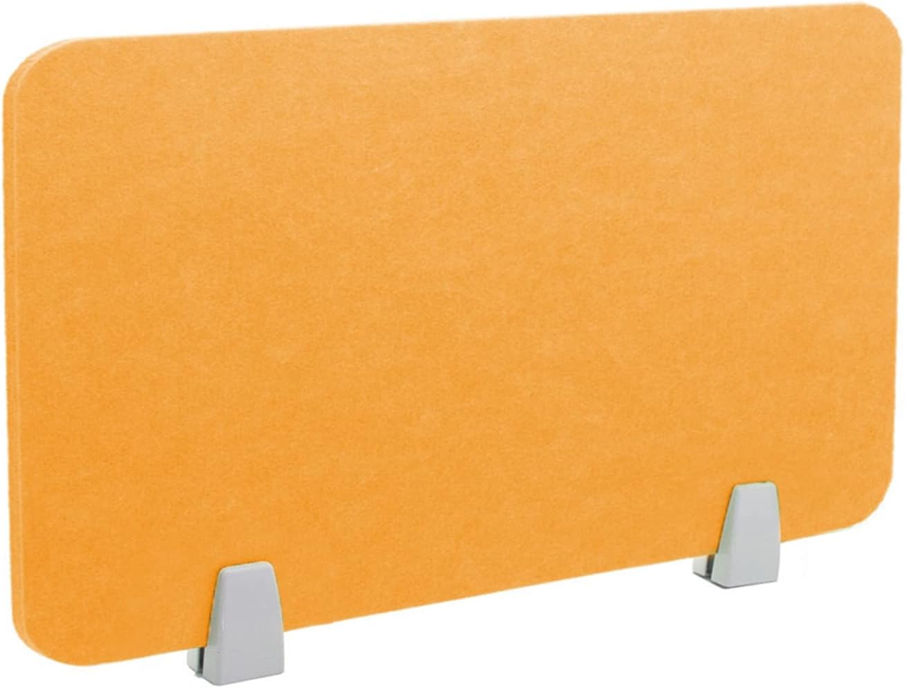 Icegrey Acoustic Desk Divider Privacy Panel Removable Sound Absorbing Desk Partition Board with 2 Clips for Student Call Centers Offices Braries Classrooms Library, Gold Bronze, 19.5x11.7