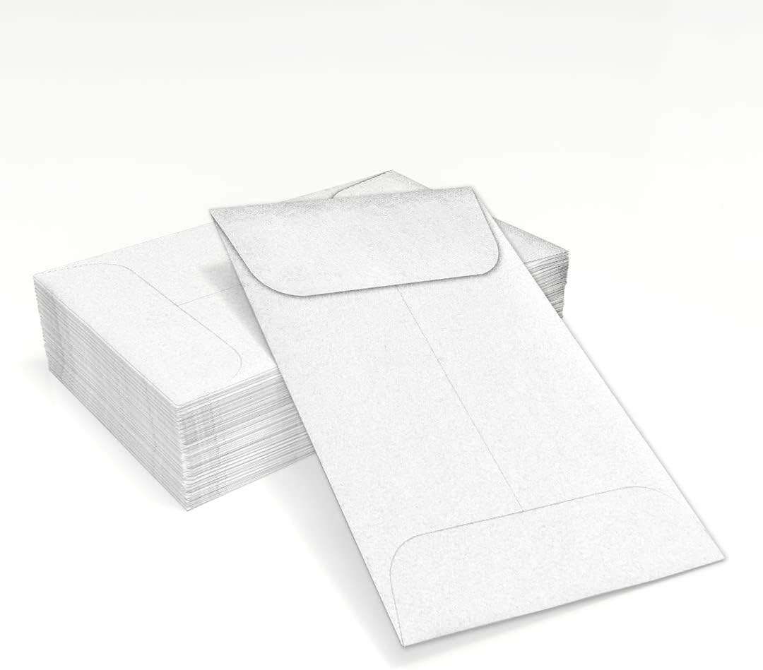 LUXPaper #1 Coin Envelopes | 2 1/4" x 3 1/2" | Crystal Metallic | 80lb. Text | 1,000 Qty