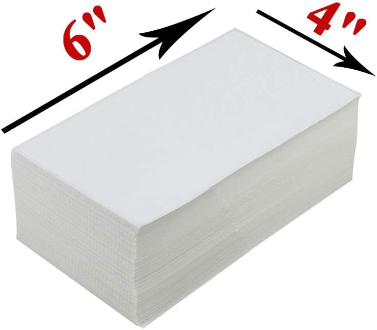 4x6 Thermal Labels, Shipping Labels with Perforated Line, Commercial Grade Thermal Shipping Label Paper, Pack of 500