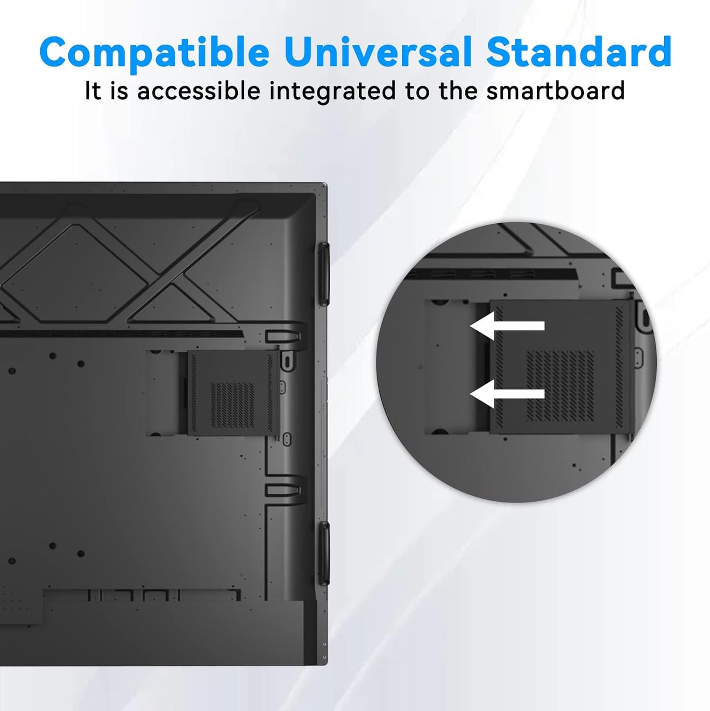 TIBURN HQ Board 75" R2 MAX，Smart Board 4K UHD Touch Screen All-in-One Computer for Office and Classroom with Windows 11 Pro & Open App Ecosystem