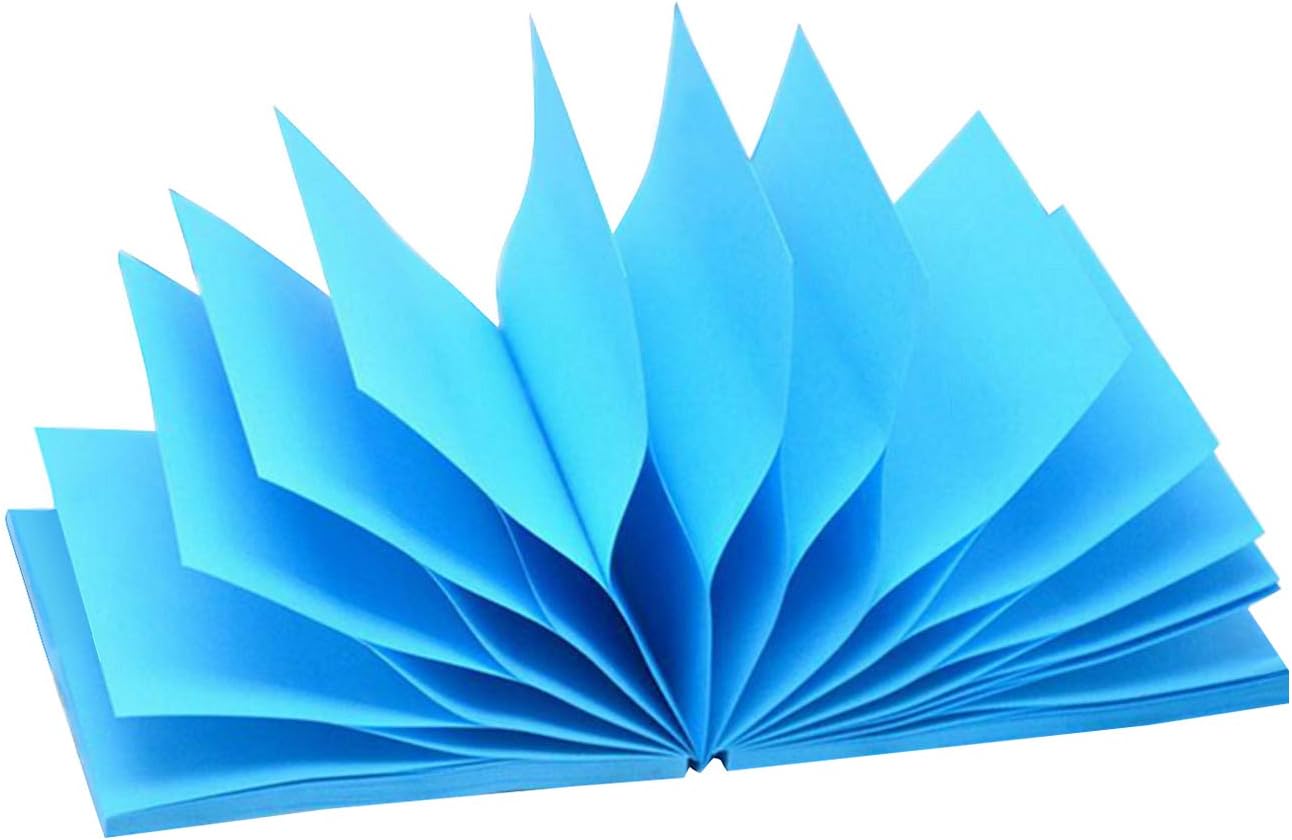 Early Buy Pop Up Sticky Notes 3x3 Refills Self-Stick Notes 6 Pads, Solid Color, 100 Sheets/Pad (Blue)