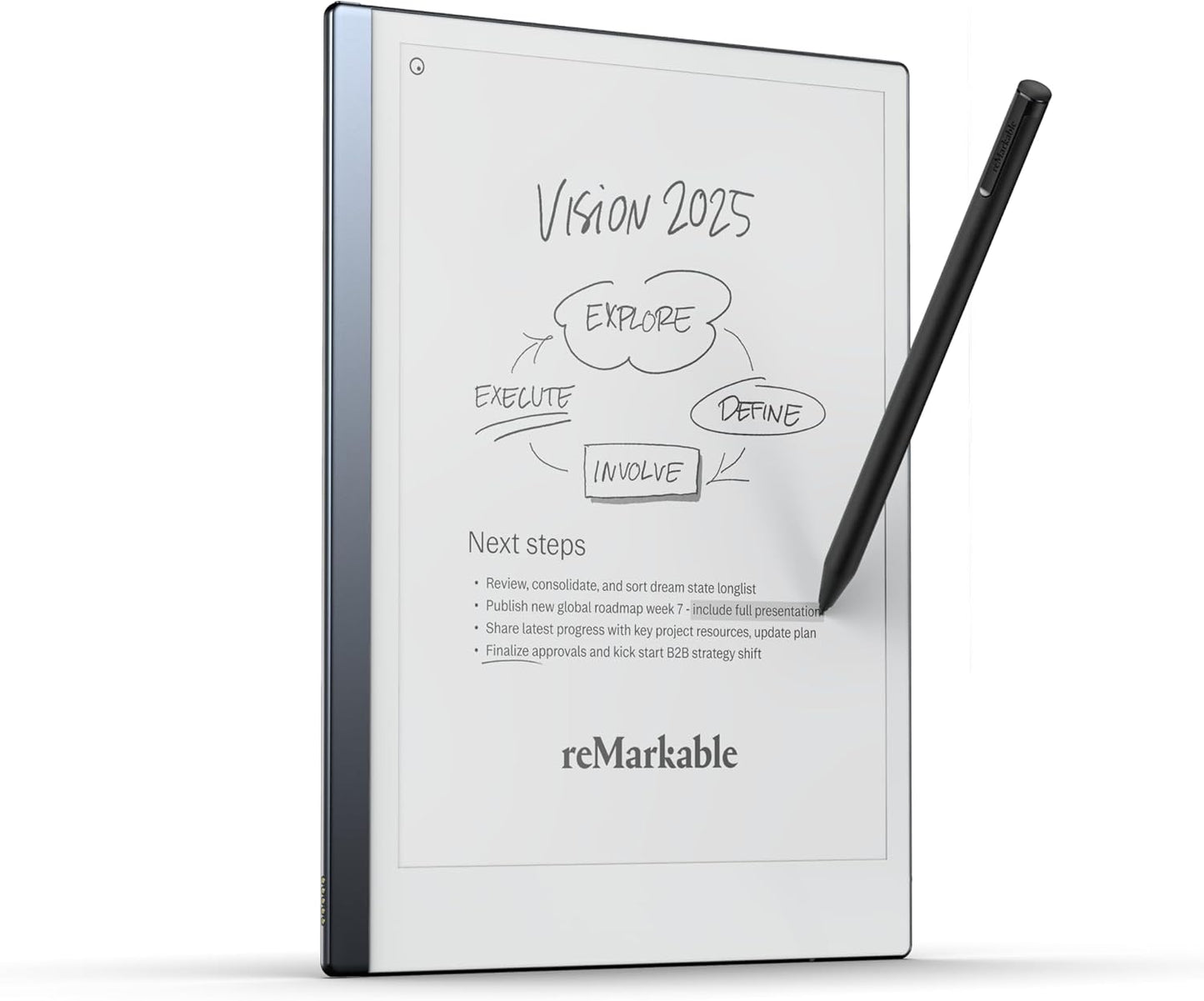 reMarkable Starter Bundle – reMarkable 2 is The Original Paper Tablet | Includes Black and White 10.3” Writing Tablet, Marker Plus Pen with Built-in Eraser