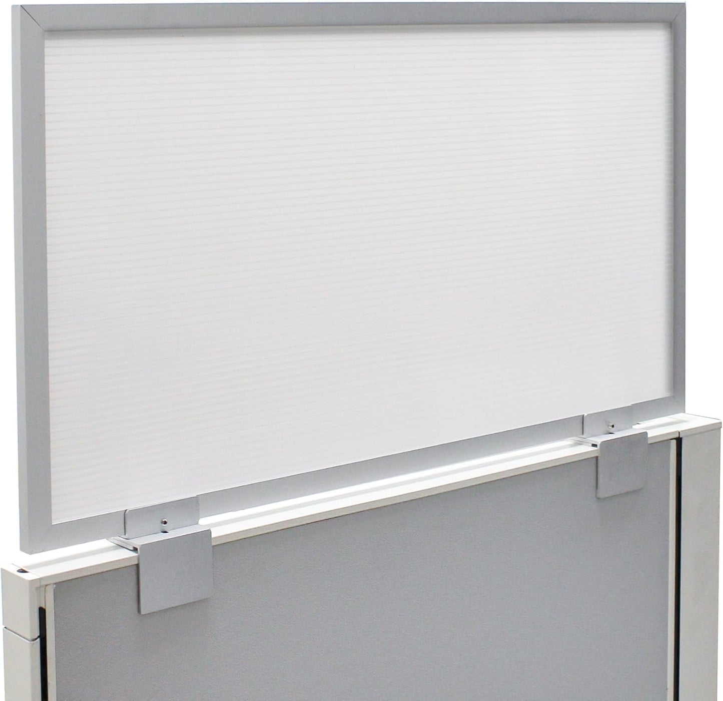 OBEX Privacy Screen & Office Panel Extender for Office Cubicles, Polycarbonate Desk Privacy Panel & Divider for Office Cubicle, 24" x 42", White