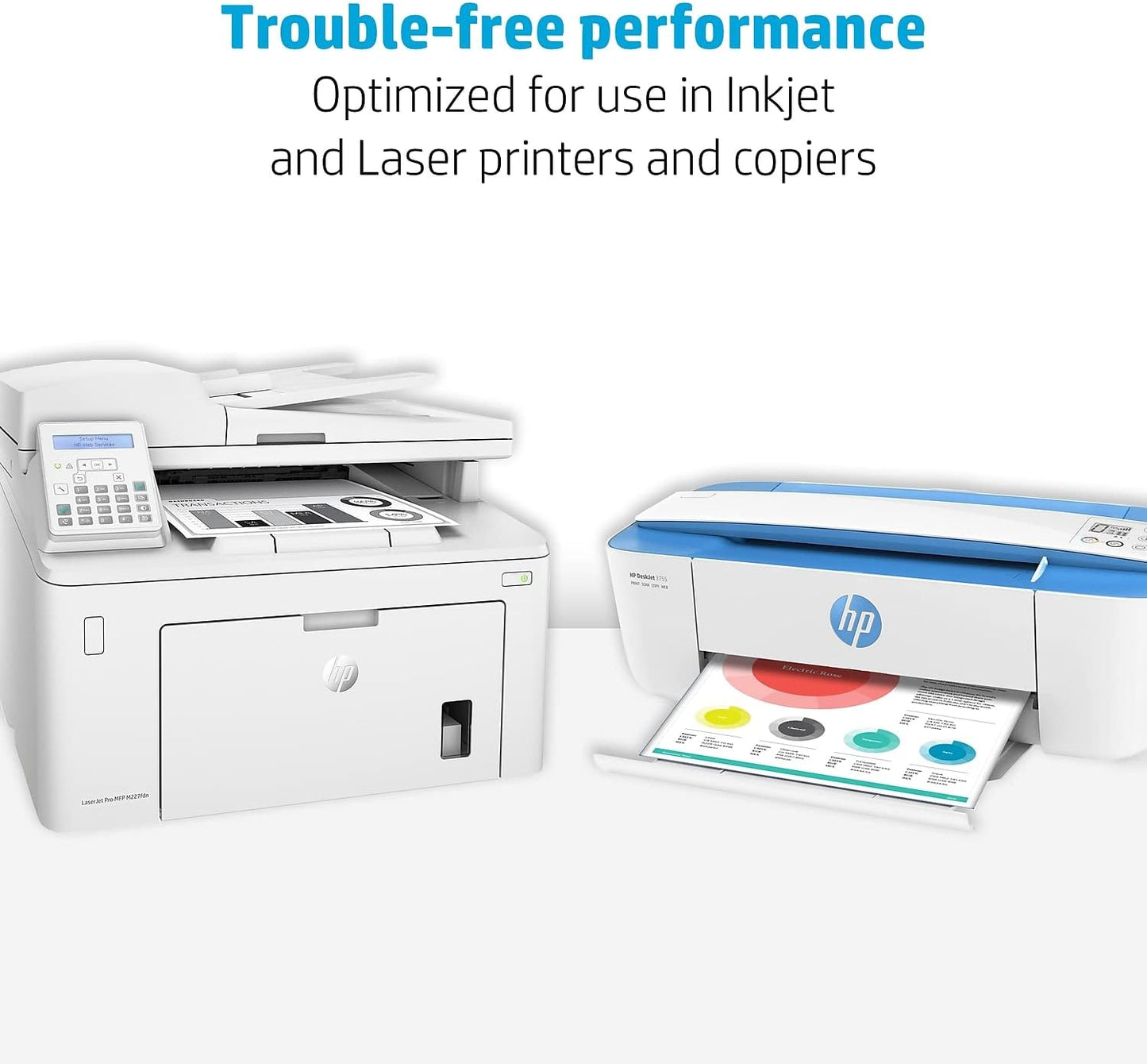 HP Printer Paper | 8.5 x 11 Paper | MultiPurpose 20 lb | 10 Ream Case - 5000 Sheets | 96 Bright | Made in USA - FSC Certified | 112000PC