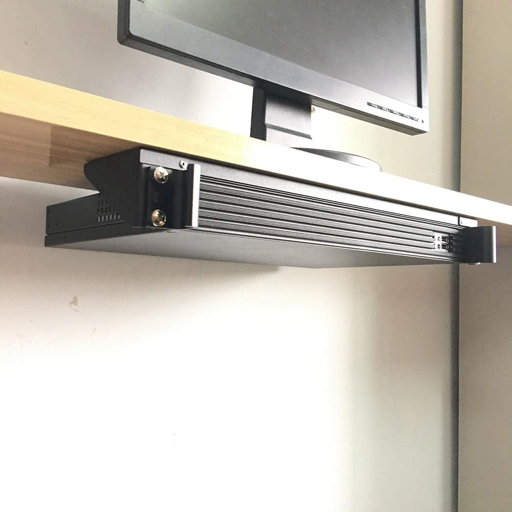 Jingchengmei 2 Pack of 1U Lightweight Foldable 19 Inch Steel Vertical Rack and Wall Mountable Server Rack Mount (2)