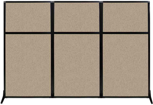 Versare Workstation Partition | Portable Wall Divider | Modern Office Cubicle | Free Standing Privacy Screen | Flexible Work Space | 99" x 70" Ocean Fabric Panels