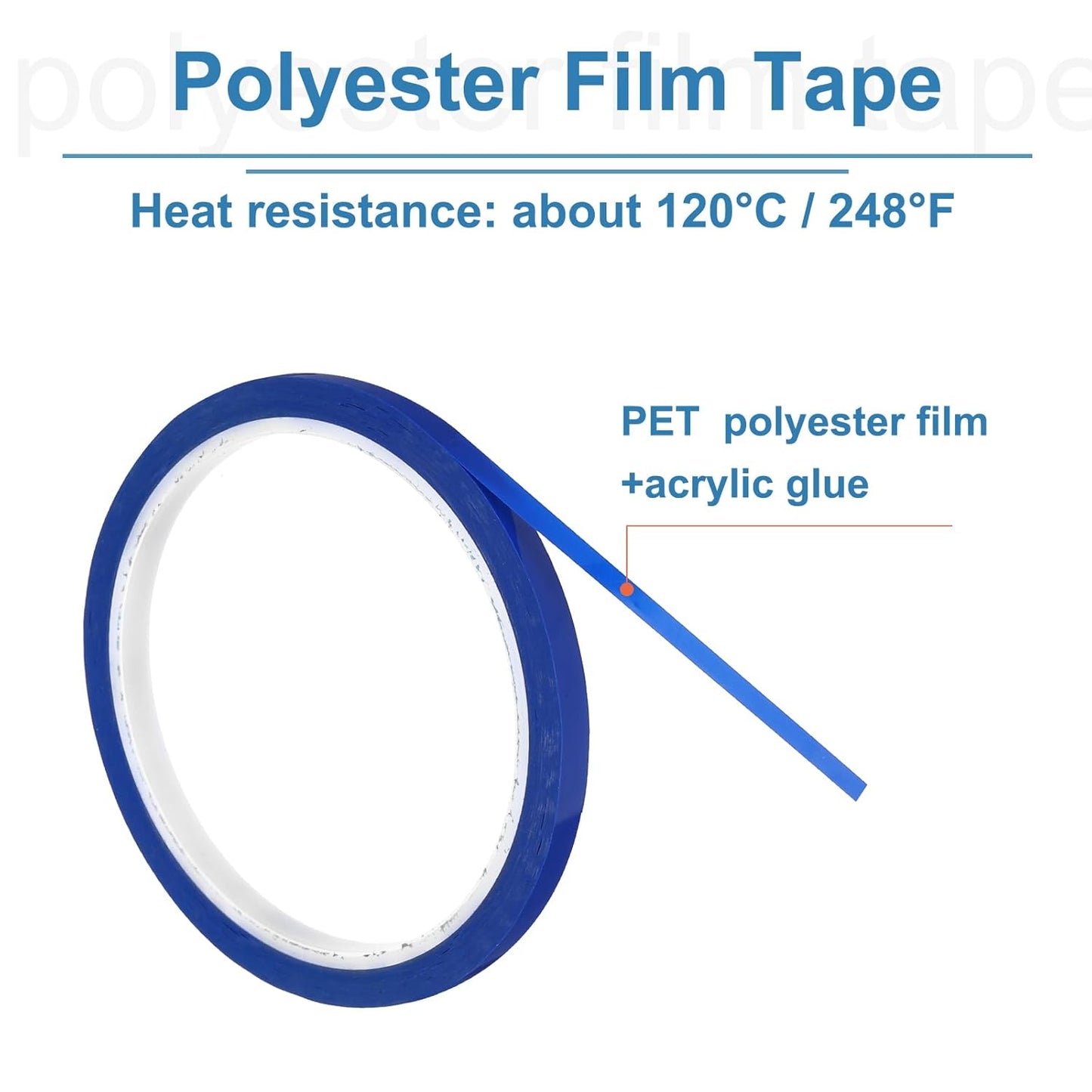uxcell 1/4" x 36 Yard Graphic Tape Whiteboard Grid Marking Tape Pinstripe Chart Line, Blue