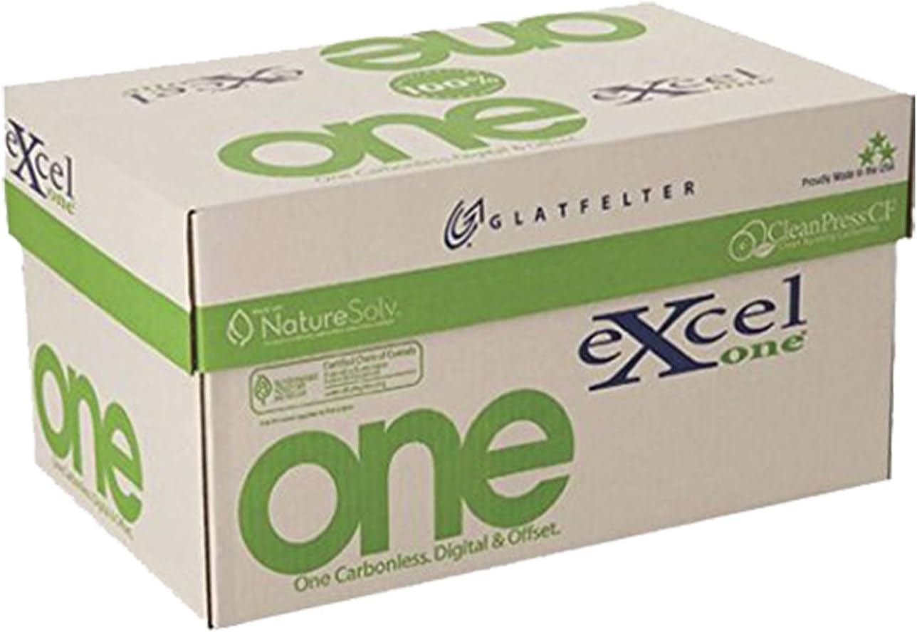 8.5 x 11 Excel One Carbonless Paper, 3 part Reverse (Bright White/Canary/Pink), 10 REAMS