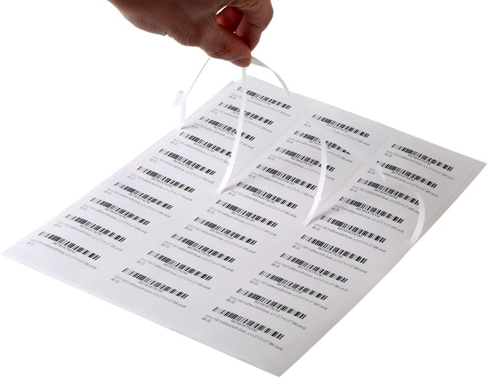 [25 Sheet, 750Labels] Address Labels 750 Sticker Paper for Laser/Ink Jet Printer mailing Labels 8.5"×11" White 30 per Sheet 1" x 2-5/8"
