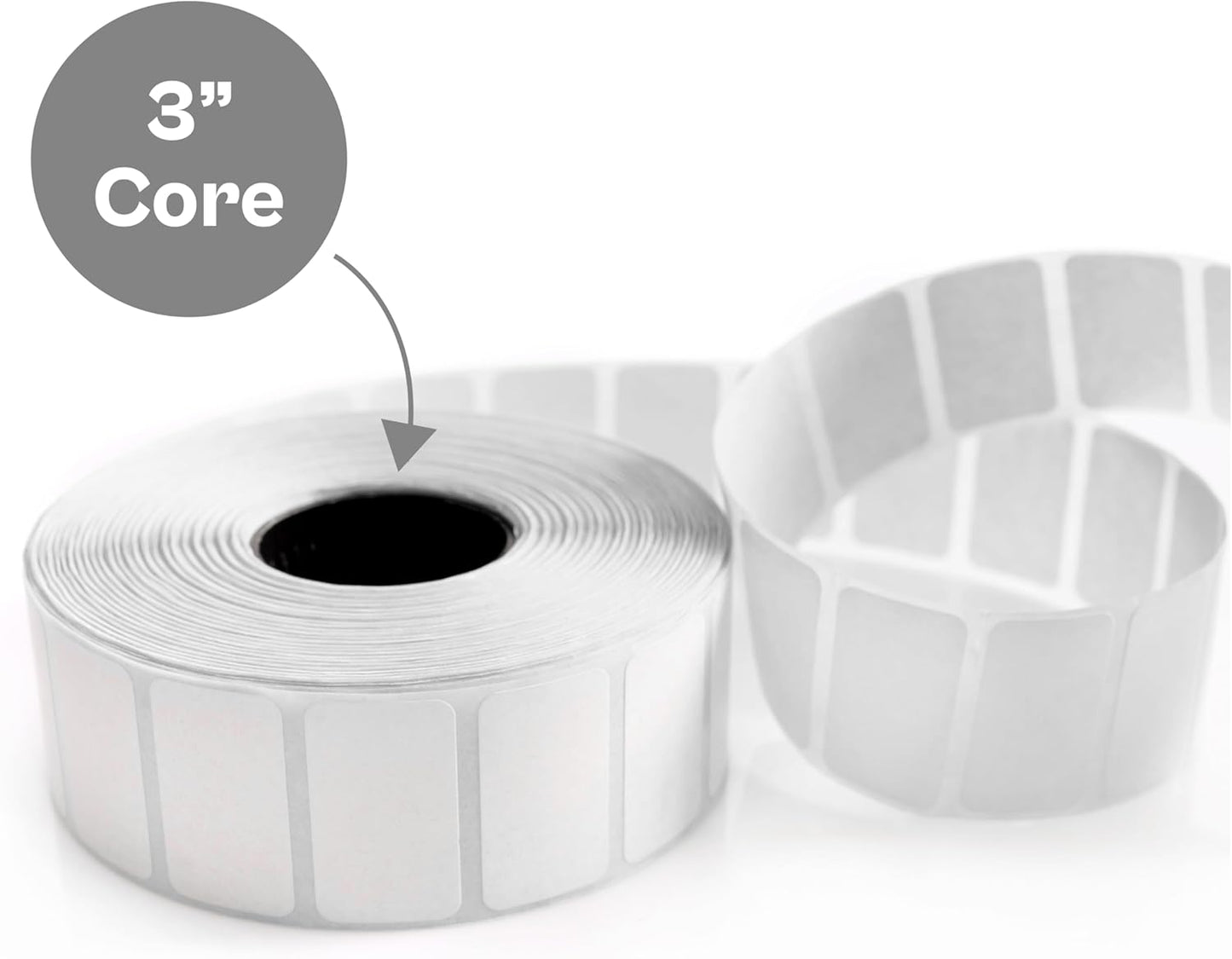 PSBM Thermal Transfer Labels, 4x2 Inch, 4 Rolls, 2875 Labels/Roll, 3 Inch Core, Perforated, Must Have Thermal Ribbon (Not Included)