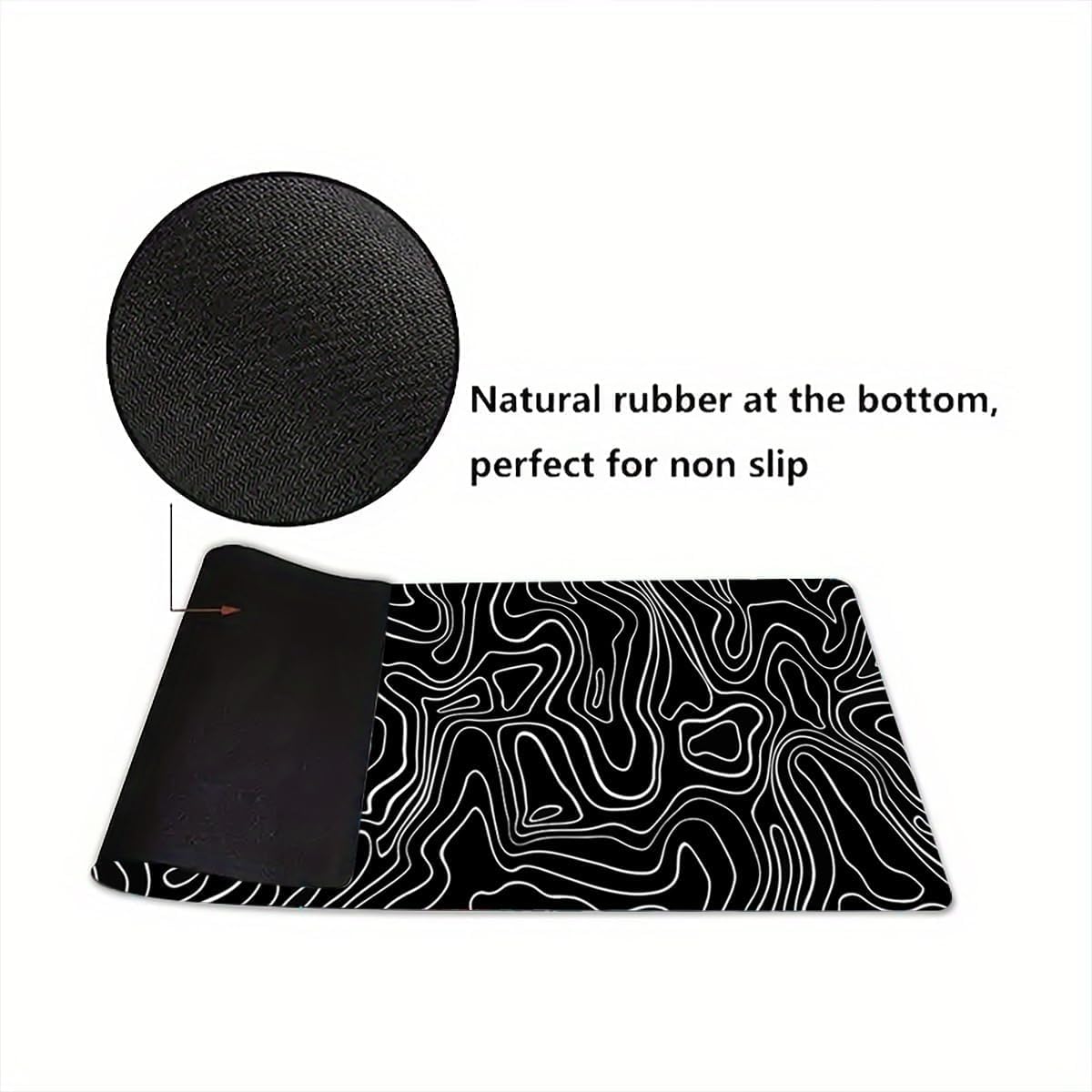 Gaming Mouse Pad - Non Slip Mouse Pad for Desk, Large Mouse Pad with Stitched Edges for Home Office