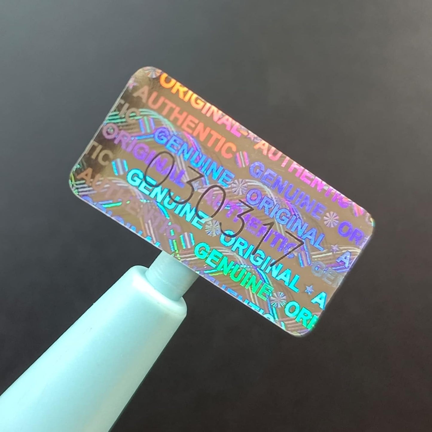 Hologram Tamper Evident Stickers 280pcs Warranty Void Seal Original Genuine Authentic High Security Labels/Stickers with Unique Serial Number (0.78x0.4inch, Silver)