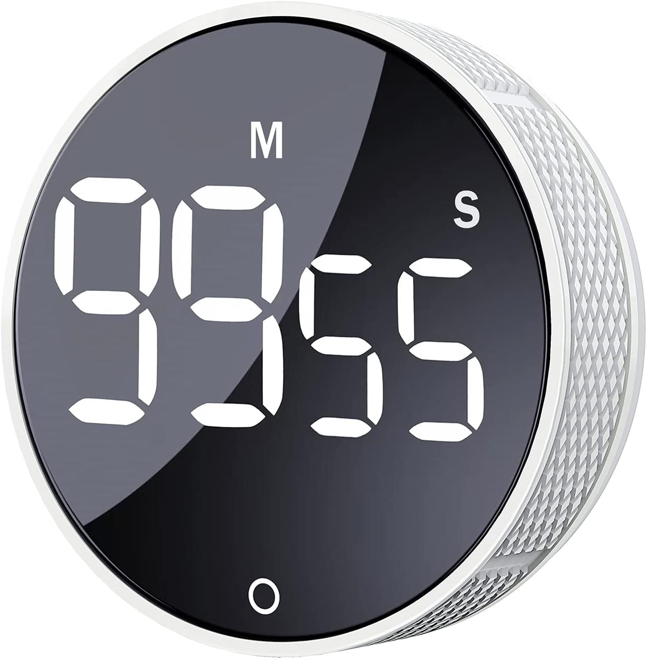 AVINIA Digital Kitchen Timers, Visual timers Large LED Display Magnetic Countdown Countup Timer for Classroom Cooking Fitness Baking Studying Teaching, Easy for Kids and Seniors White