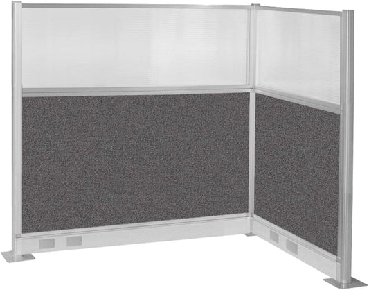 Versare Pre-Configured Hush Panel Electric Cubicle | Workstation Divider Walls | Cubicle Privacy Panels | Office Partition Walls