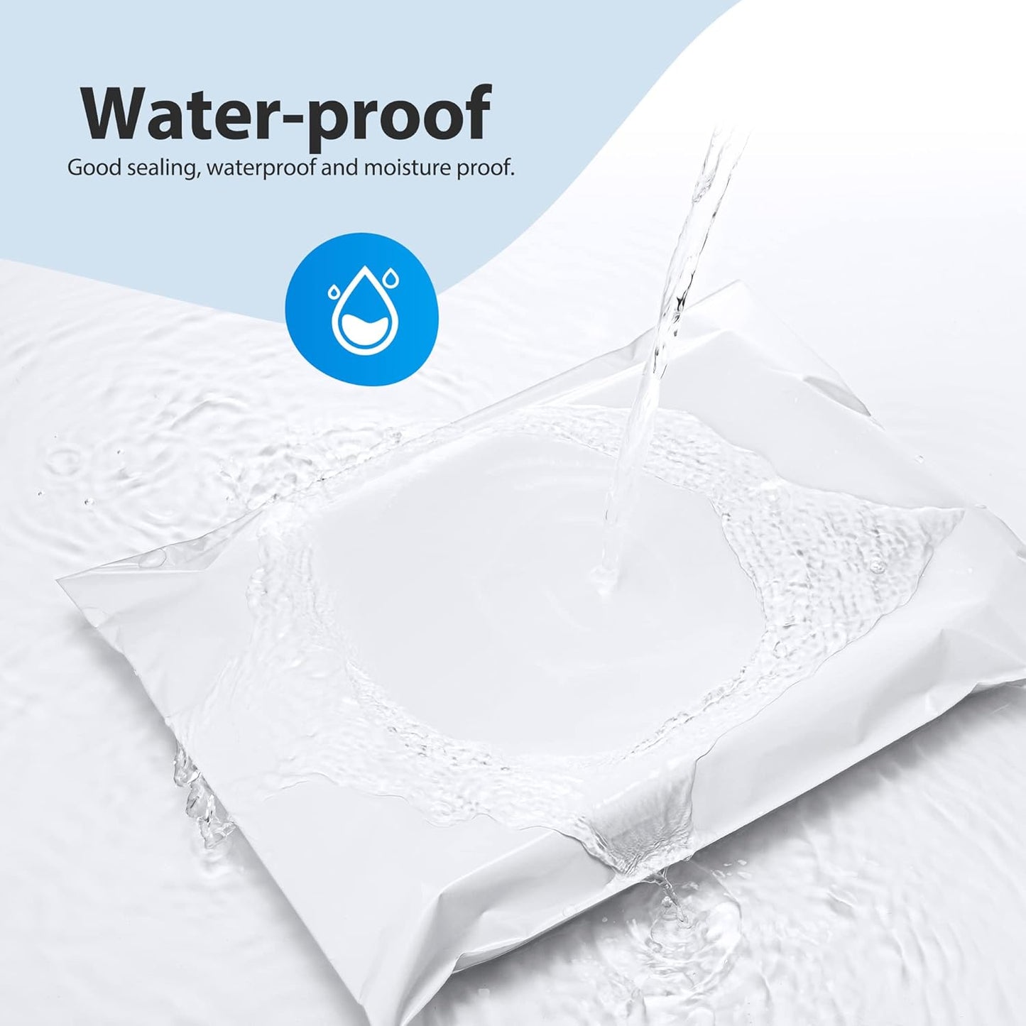 Fuxury Poly Mailers 12x15.5 Inch 1000 Pack, Bulk Shipping Bags for Clothing, Strong Adhesive Shipping Envelopes for Small Business Suppliers,Waterproof Mailers Poly Bags Mailing Envelopes White