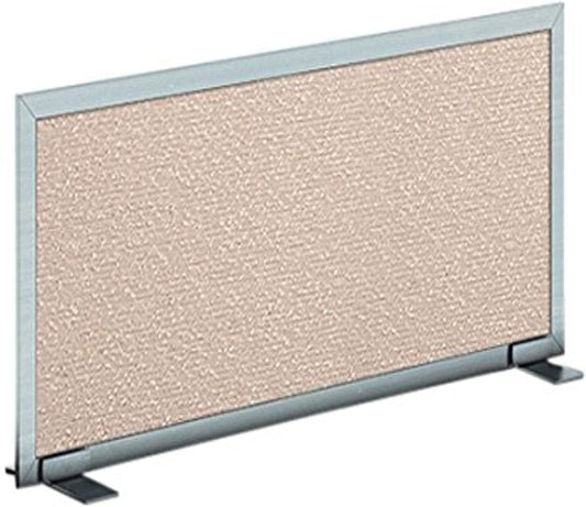 OBEX Acoustical Free Standing Privacy Screen, Cubicle Accessories Desk Privacy Panel, Desk Dividers for Office, Office Furniture Partitions Portable Sound Proof Dividers, 18" x 60", Overcast