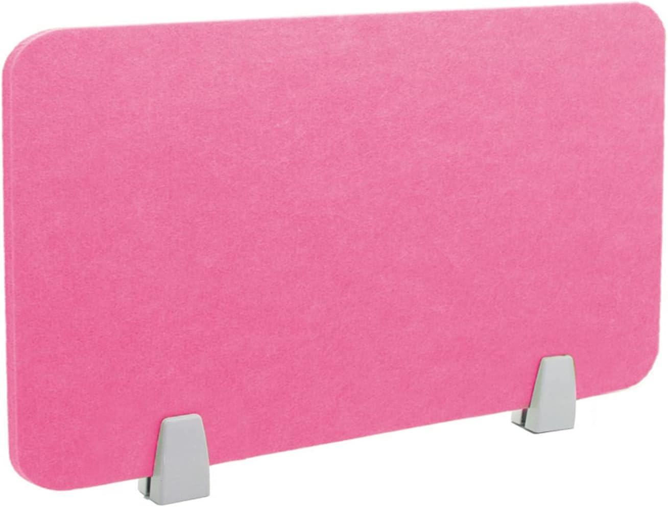 Icegrey Acoustic Desk Divider Privacy Panel Removable Sound Absorbing Desk Partition Board with 2 Clips for Student Call Centers Offices Braries Classrooms Library, Rose Red, 23.4x15.6