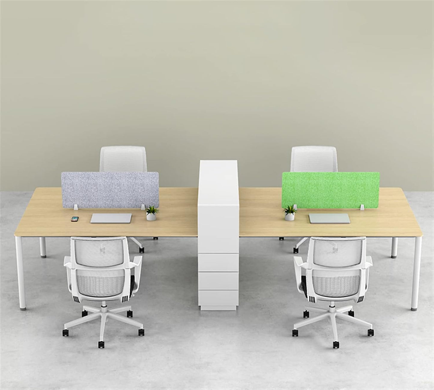Icegrey Acoustic Desk Divider Privacy Panel Removable Sound Absorbing Desk Partition Board with 2 Clips for Student Call Centers Offices Braries Classrooms Library, Purple Blue, 23.4x11.7"