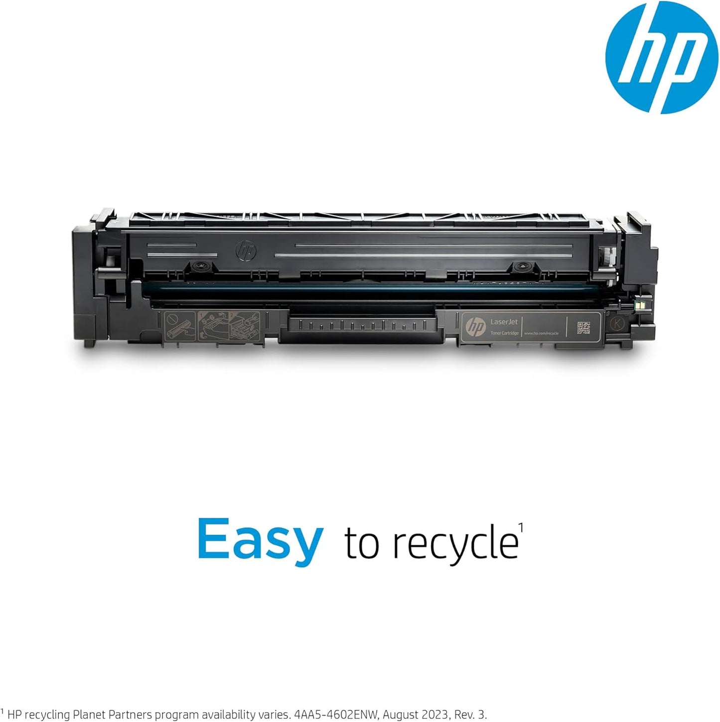 HP 202X Cyan, Magenta, Yellow High-yield Toner Cartridges (3-pack) | Works with HP Color LaserJet Pro M254, HP Color LaserJet Pro MFP M281 Series | CF500XM
