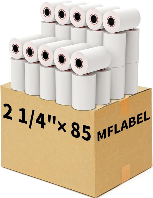 MFLABEL® 600 Rolls 2 1/4" x 85' Thermal Paper Cash Register POS Receipt Paper