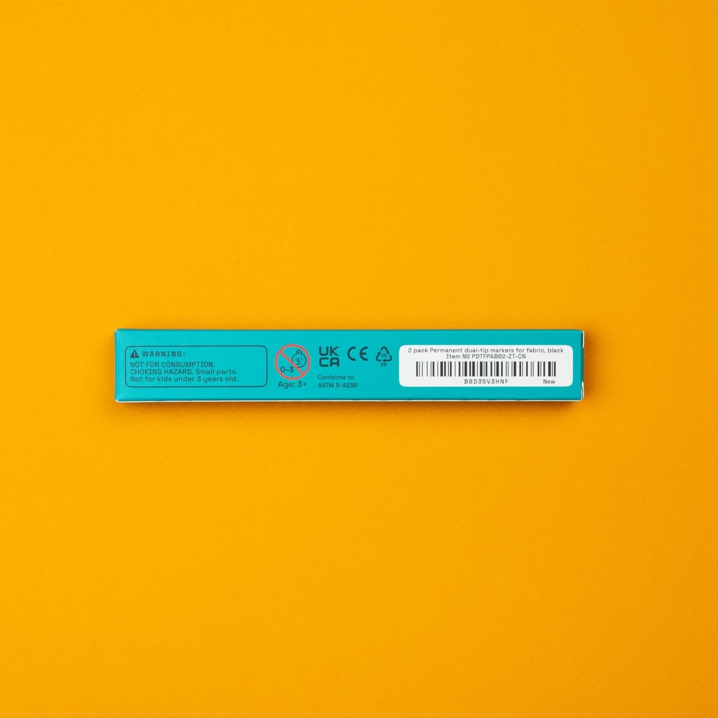 ARTISTRO 2 Black Dual-Tip Fabric Markers - Fabric Decorating Kit - Permanent for Clothes - Acrylic Paint Pens for Sneakers, Bags, Shoes, Textile, Canvas, Sewing, Craft, Laundry - Brush and Fine Tip