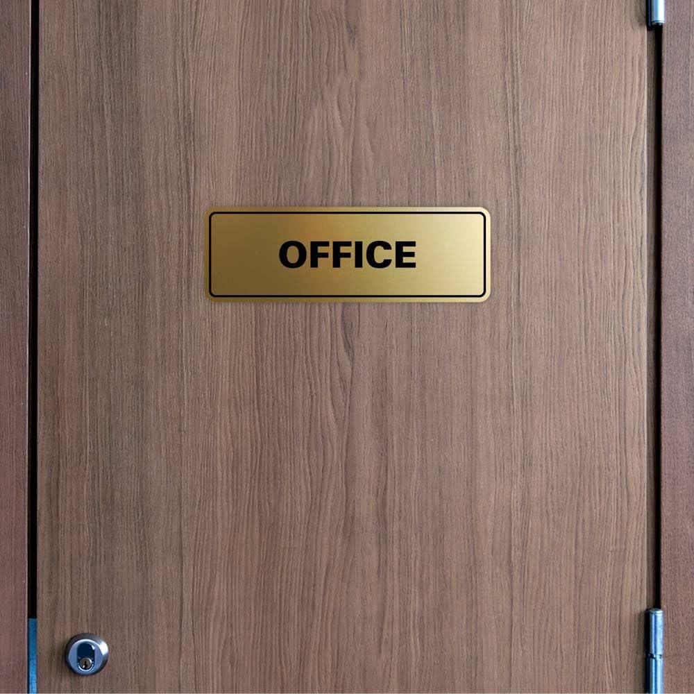 Signs ByLITA Standard Office Sign - Professional Business Signage - Easy to Install (Blue) - Large 2 Pack