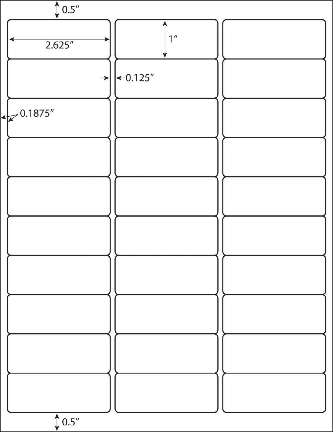 200 Sheets 6000 Lables Shipping Return Address Labels for Laser & Inkjet Printers, 1" x2-5/8 White Shipping Labels, 30 Up Labels Printable Mailing Address Label
