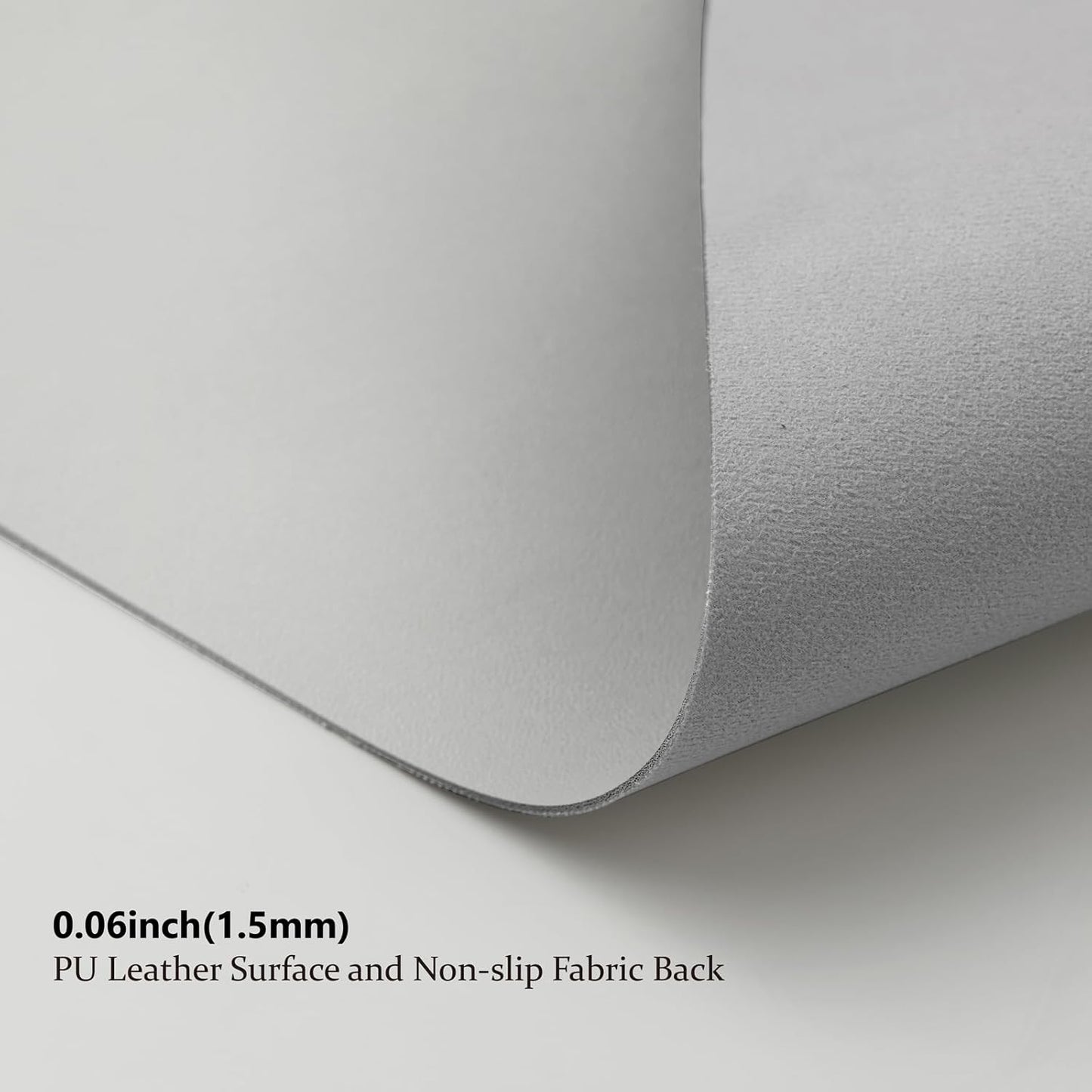 Leather Desk Mat - Non-Slip PU Desk Pad for Office and Home - Desk Organization and Accessories - Ideal for Large Mouse Pad and Desk Mats on Top of Desks (White,27.6"x 13.8")
