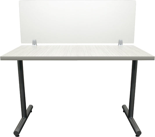 OBEX Frosted Acrylic Desk Mounted Privacy Panel, 24" x 66", Frosted