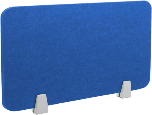 Icegrey Acoustic Desk Divider Privacy Panel Removable Sound Absorbing Desk Partition Board with 2 Clips for Student Call Centers Offices Braries Classrooms Library, Royal Blue, 15.6x11.7