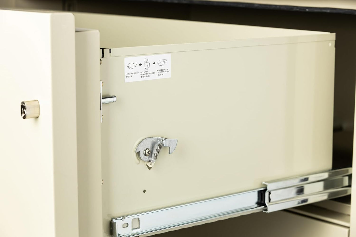 31 inch 2-Drawer Vertical Fireproof File Cabinet – Letter Size Filing – Key Lock – Water Resistant Seal – Fire and Impact Rated – Putty Finish – Model LTR2W31P